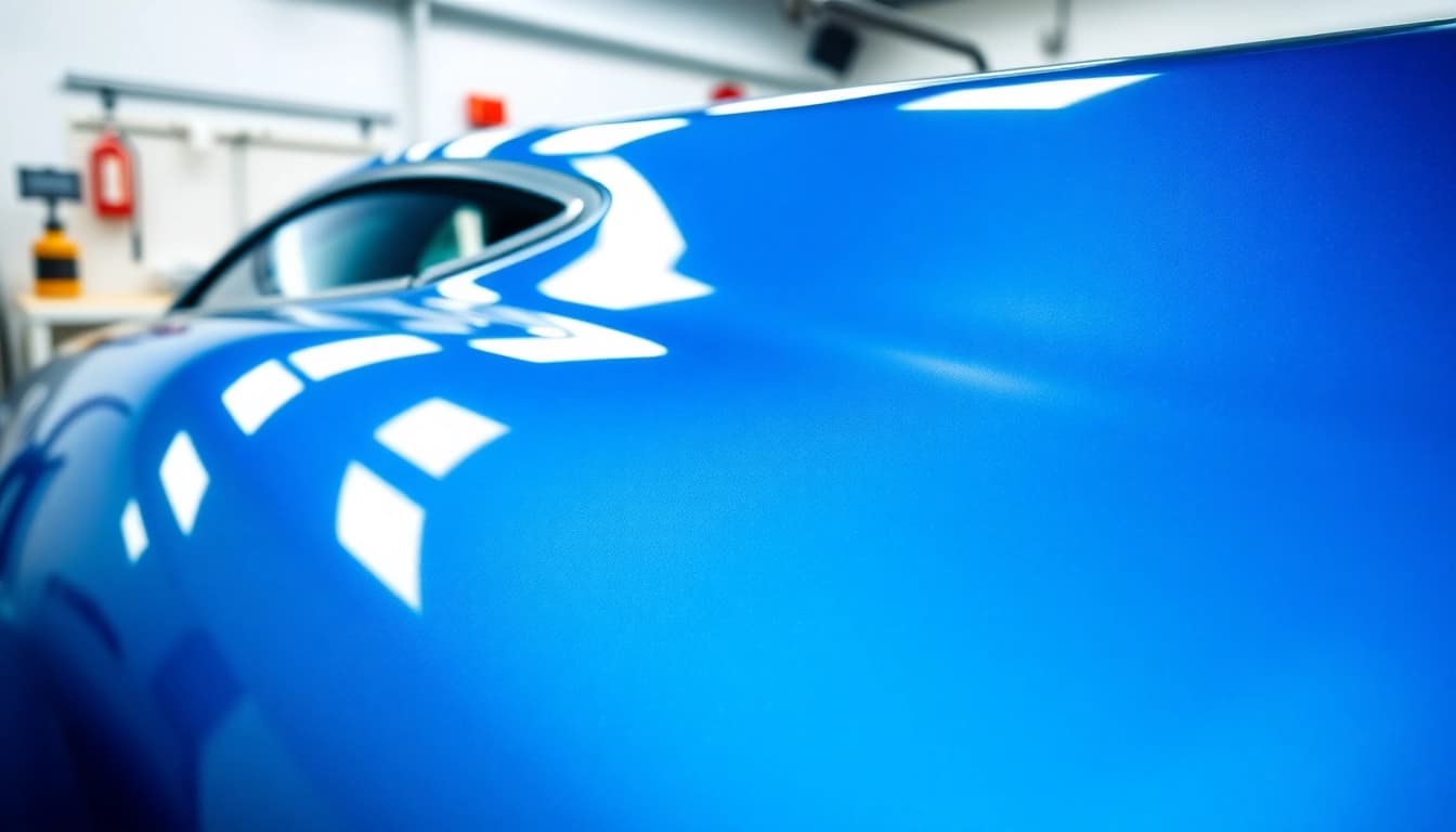 Apply ceramic coating Chattanooga for a flawless car finish in an auto detailing shop.