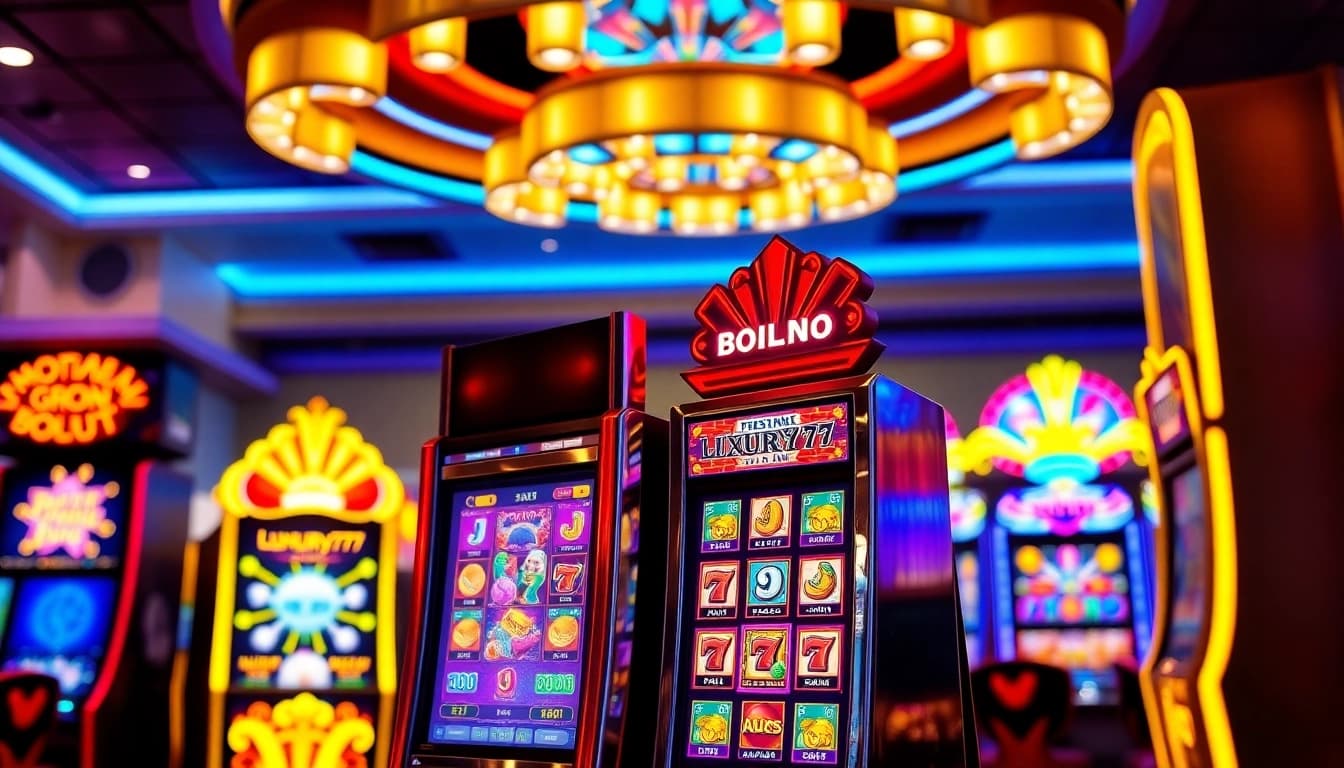 Putaran mesin slot luxury777 yang mengasyikkan di kasino dengan grafis menarik