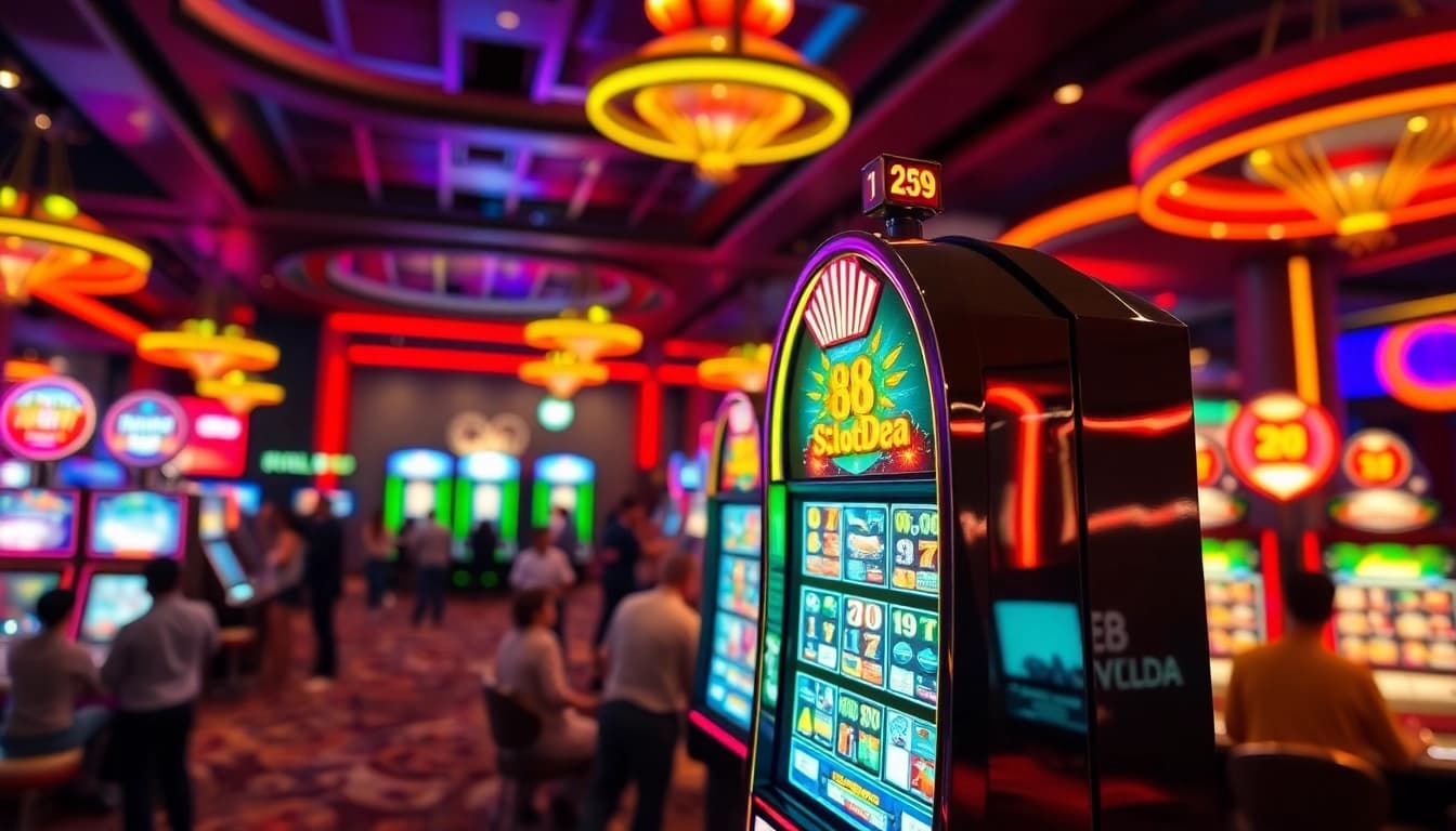 Putar rodanya di 88SLOTDEWA Pulsa dengan mesin slot yang menarik di casino.
