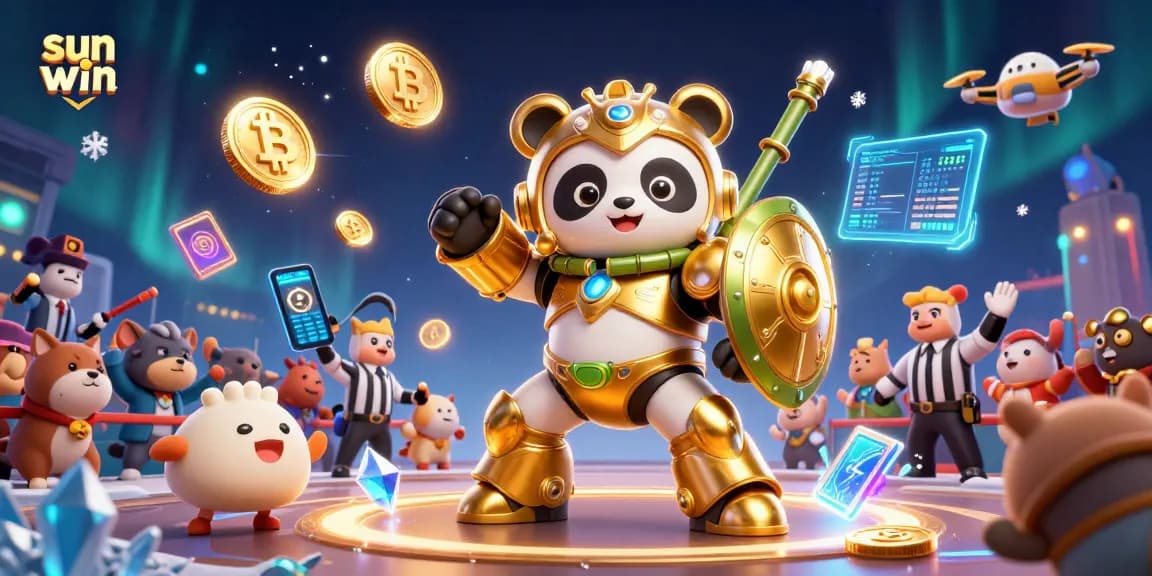 Experience the exciting action of sun win with vibrant 3D casino characters and dynamic gaming elements.