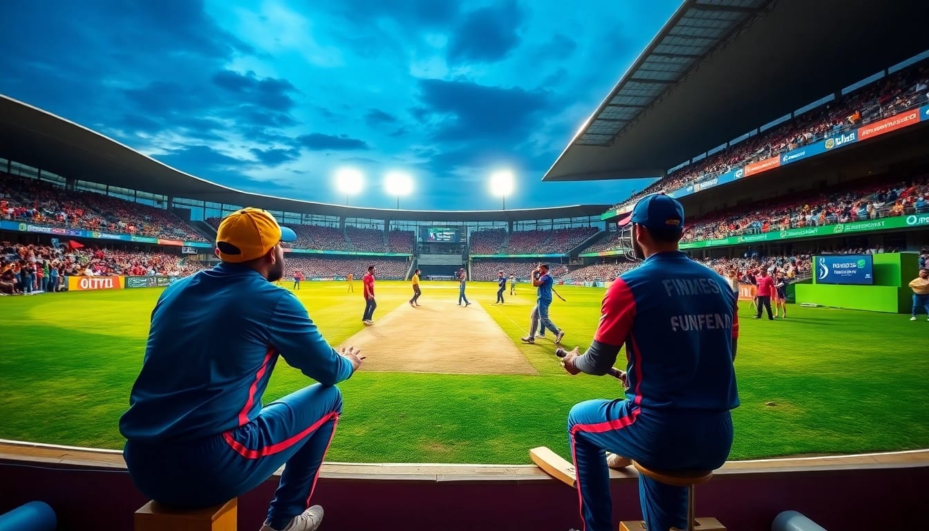 Today IPL team prediction featuring players in a vibrant match atmosphere with dynamic action.