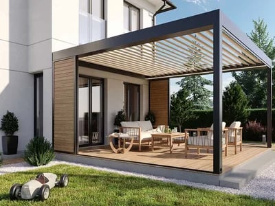 Markise 5m elektrisch passgenau planen mit ADA-Wintergarten