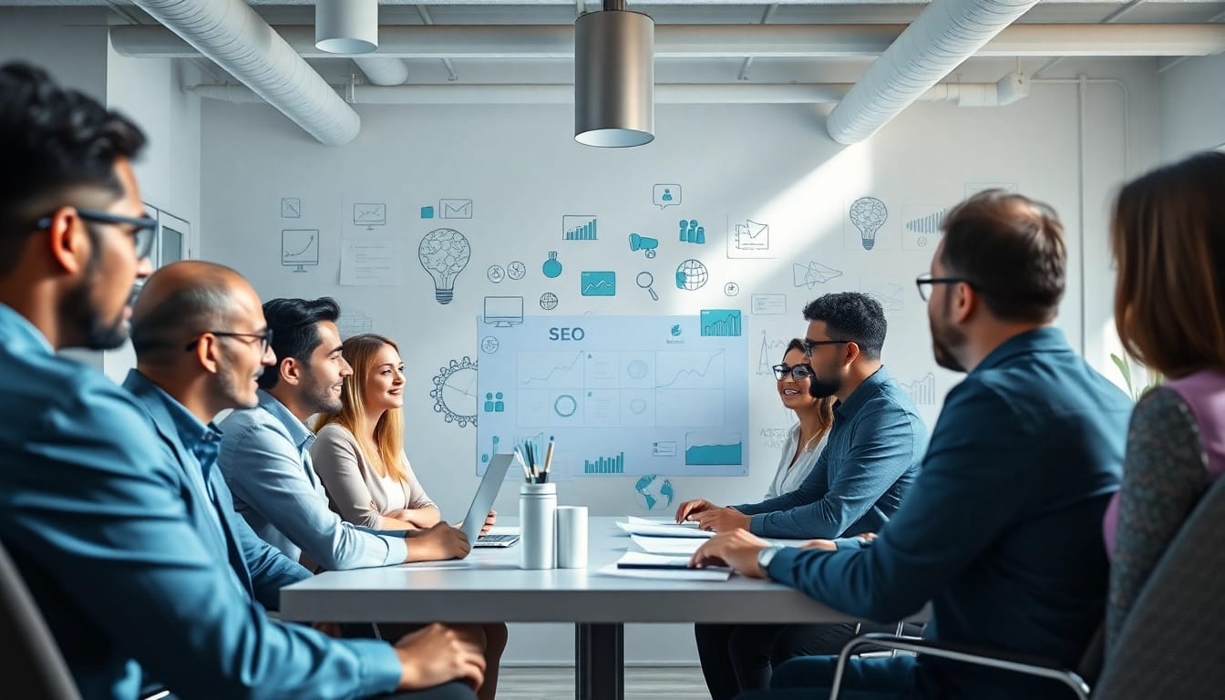 Optymalizacja strategii SEO w Rankingo z zespołem profesjonalistów w żywej atmosferze.
