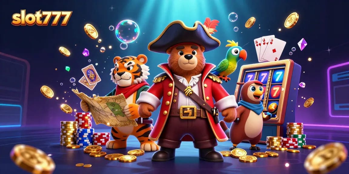 Experience thrilling wins with slot777 as a pirate captain leads gaming adventures among sparkling treasures.