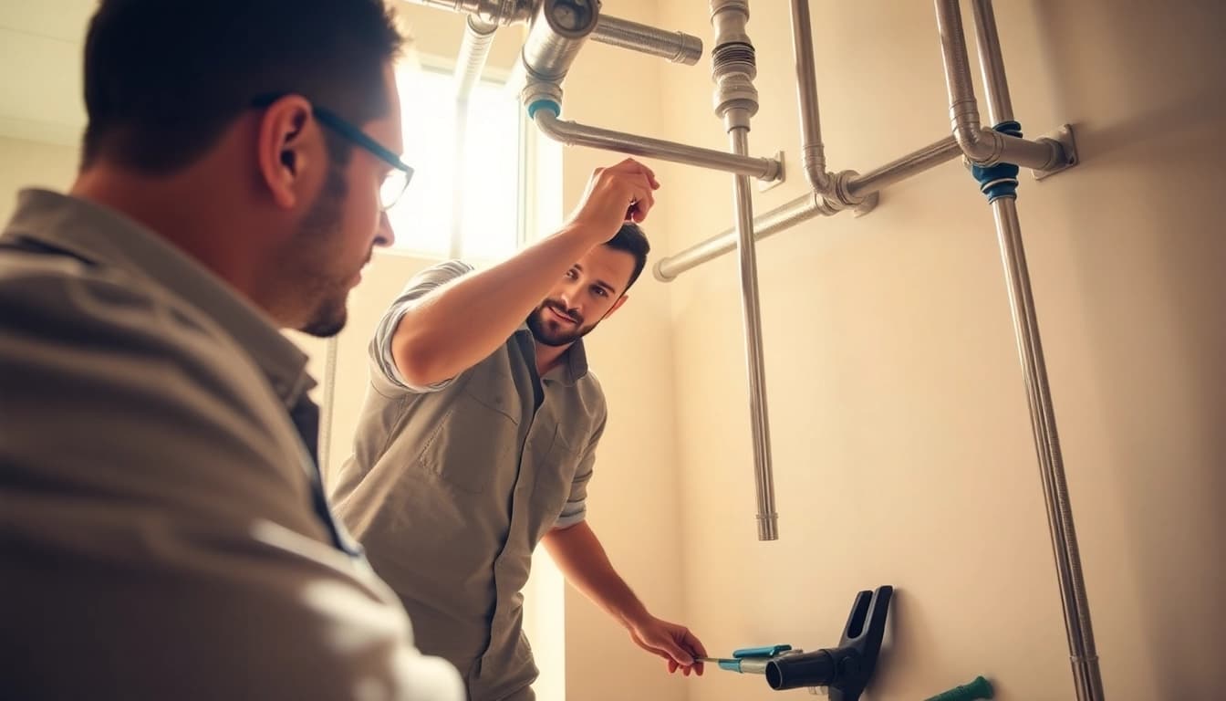Plumbing technician conducting Whole House Repiping Clearwater FL to ensure reliable home plumbing.
