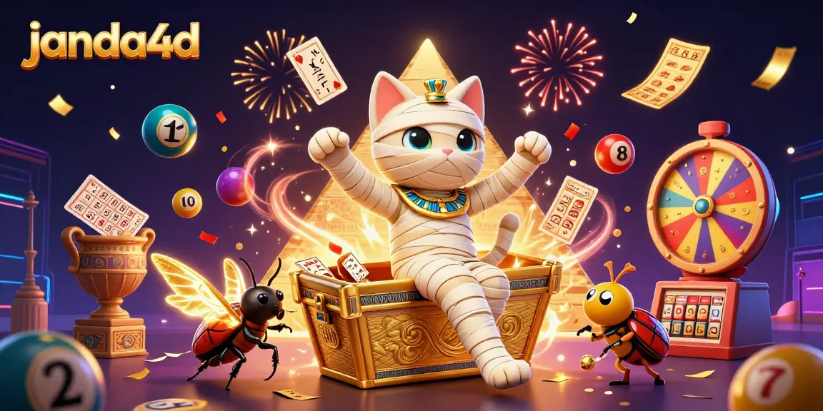 Janda4d menghibur pemain dengan kucing mummy 3D dan elemen permainan kasino yang dinamis.