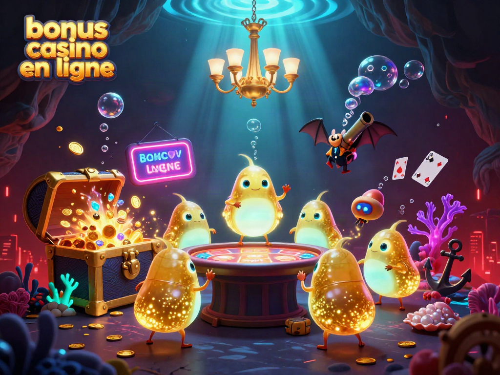 Illuminez votre expérience de jeu avec des bonus casino en ligne dans un casino sous-marin vibrant.