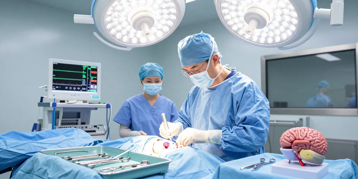 Brain tumor surgery showcasing expert techniques in neurosurgery.