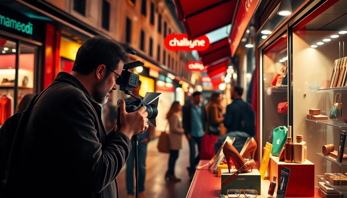 Commercial Photographer in Milan conducting a product shoot