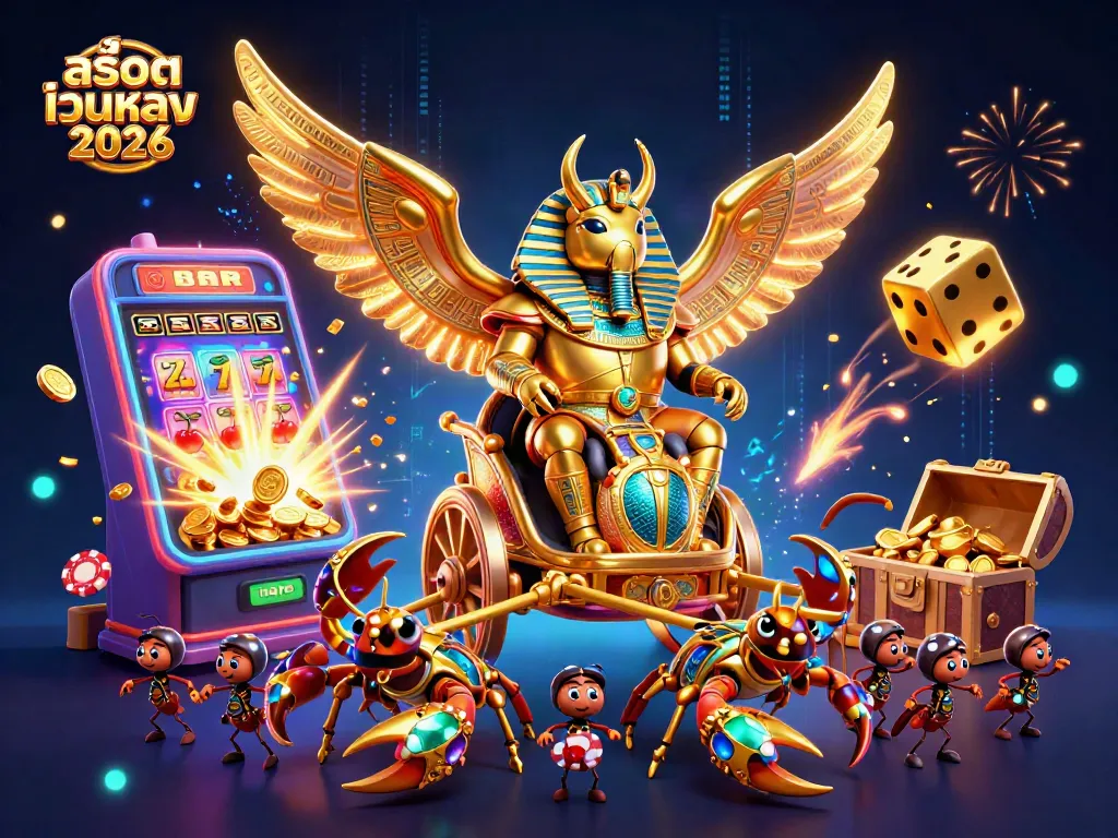สนุกไปกับสล็อตเว็บตรง 2026 ผ่านภาพสร้างสรรค์ 3D สุดอลังการที่เต็มไปด้วยสัญลักษณ์และความตื่นเต้น