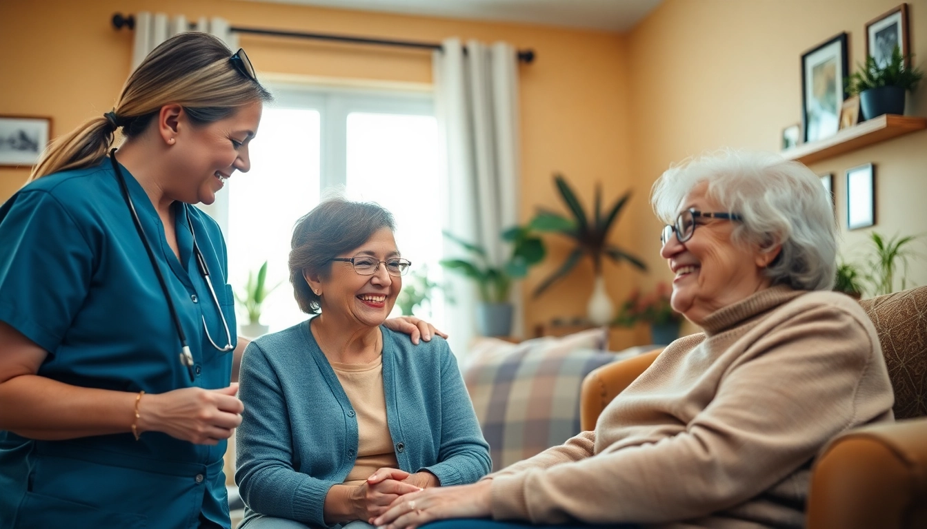 Engaging caregivers offering senior care austin tx in a warm, inviting home atmosphere.
