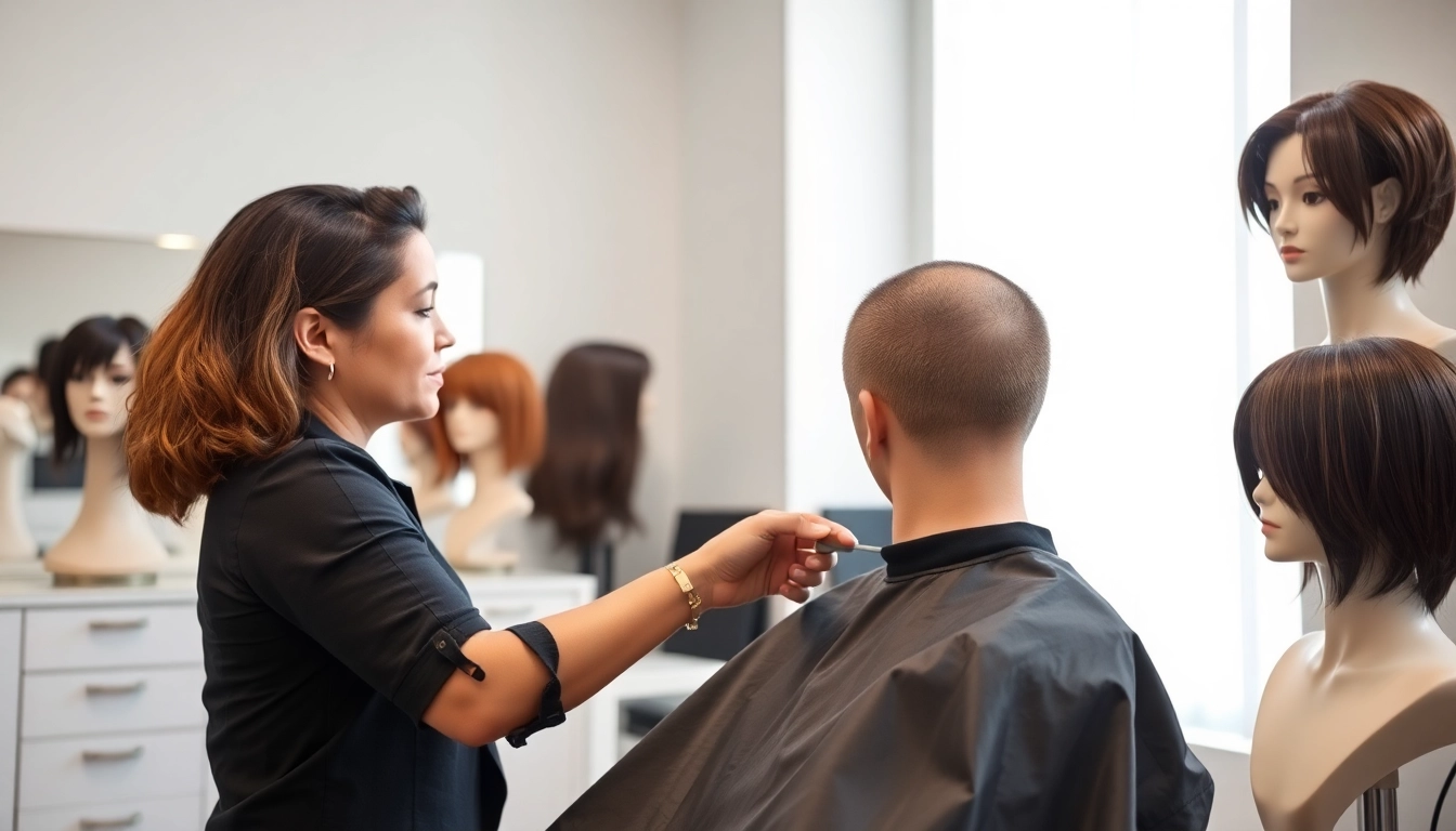 Ace of Fades 212 hair replacement specialist delivering a professional service in an elegant NYC studio