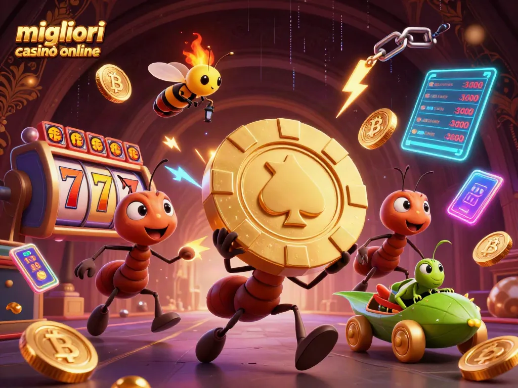 Gioca nei migliori casinò online e incontra l'avventura di formiche furbe con gettoni d'oro