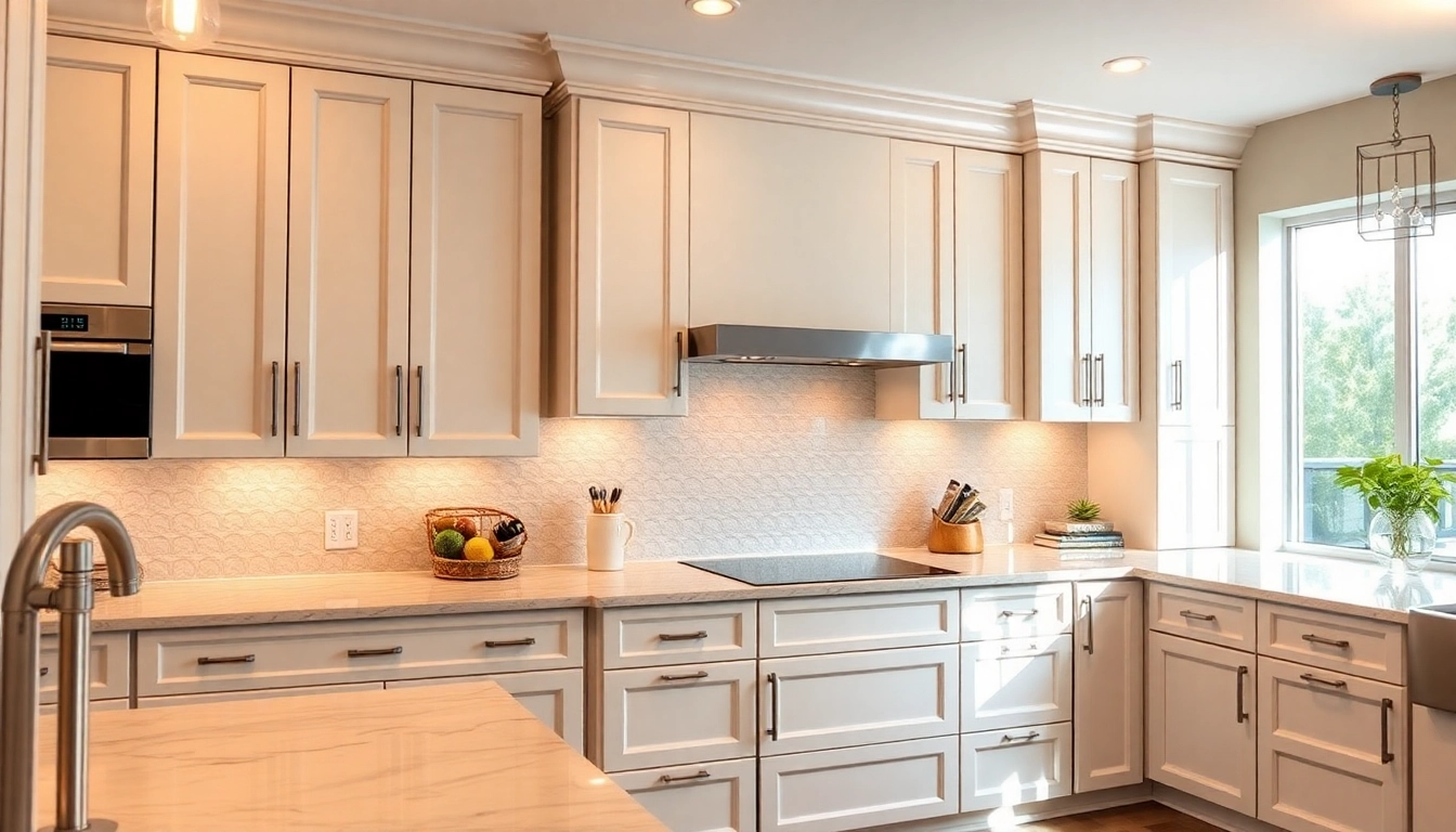 Refaced cabinets demonstrating quality craftsmanship in a modern kitchen during Cabinet Refacing Largo FL.