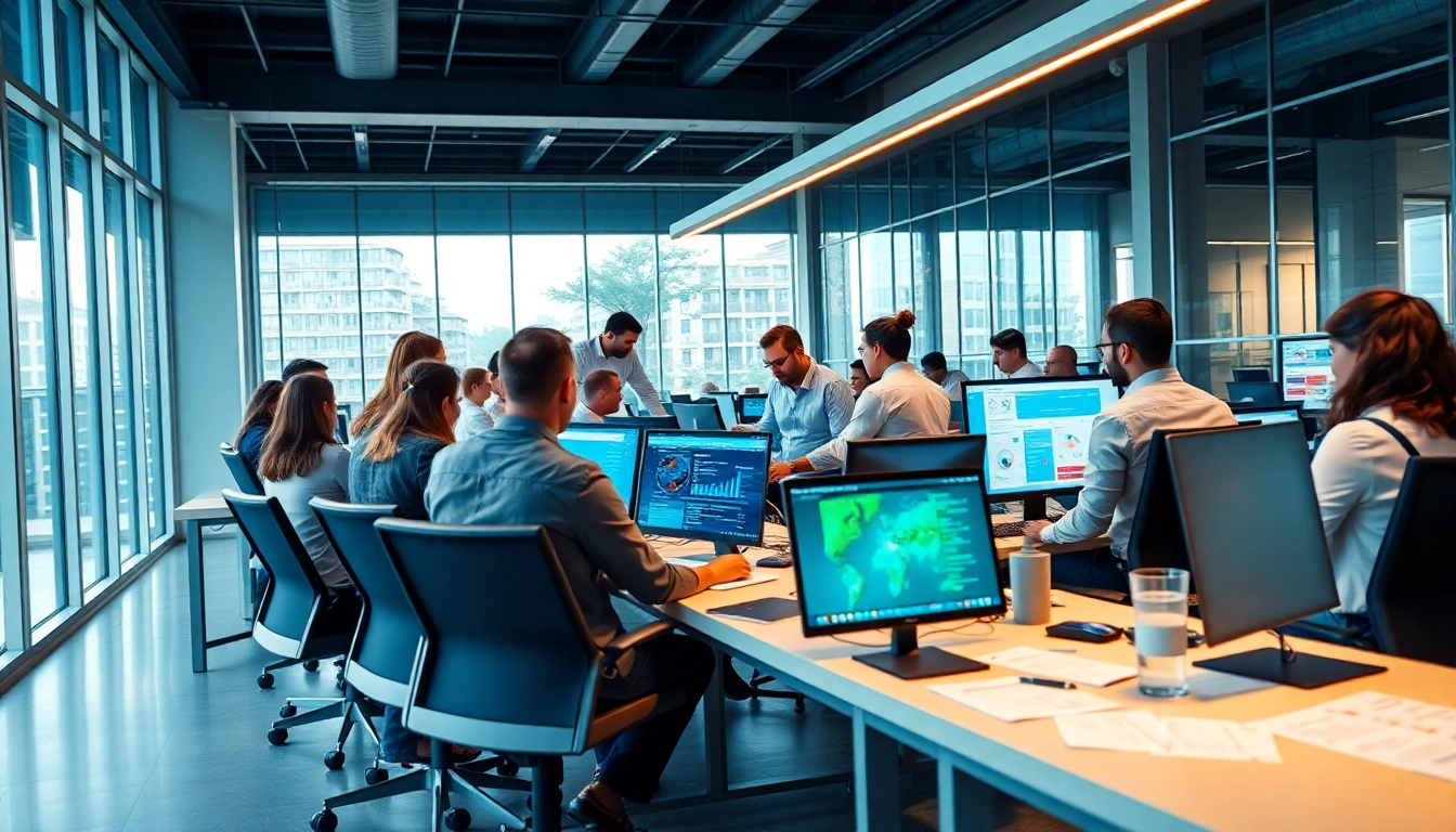 Explore enterprise search solutions in a collaborative and innovative office environment.