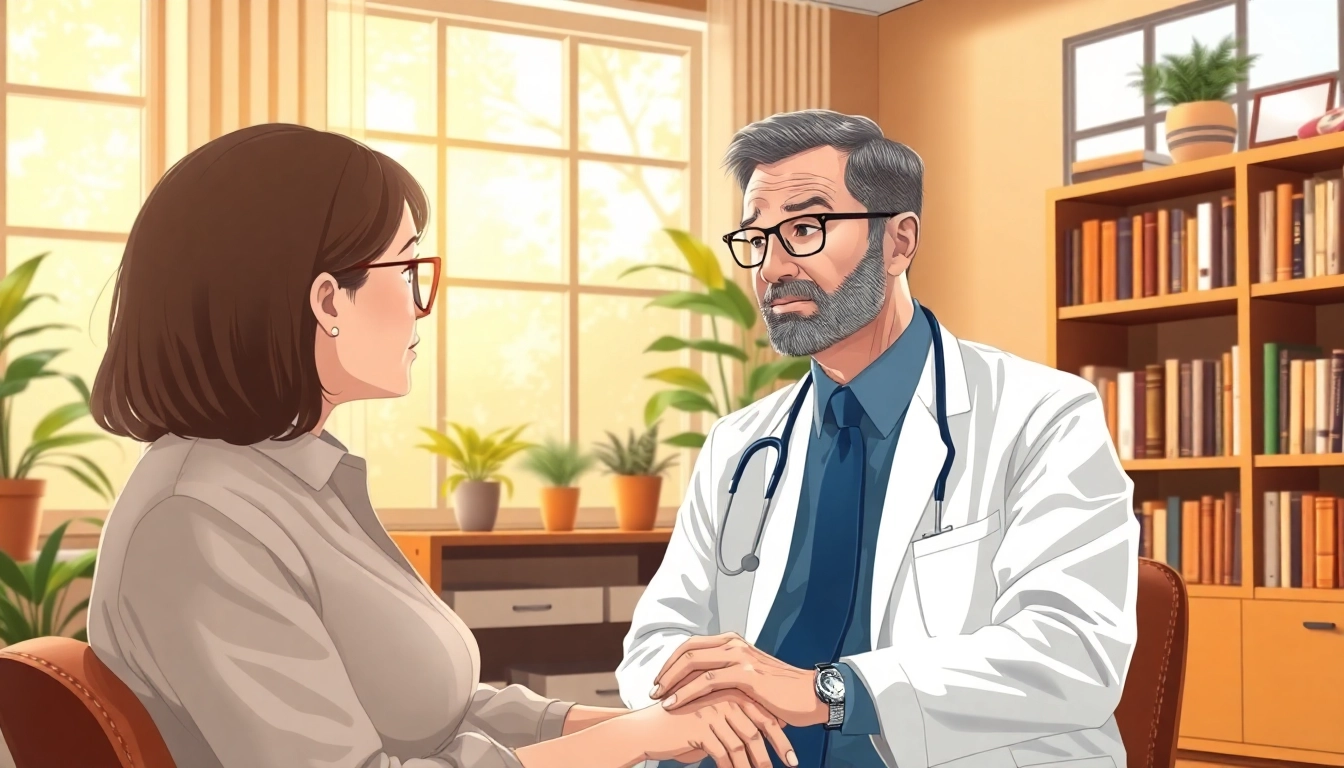 Dr. Gregor Kowal psychiatrist India engaging with a patient in a serene consultation.