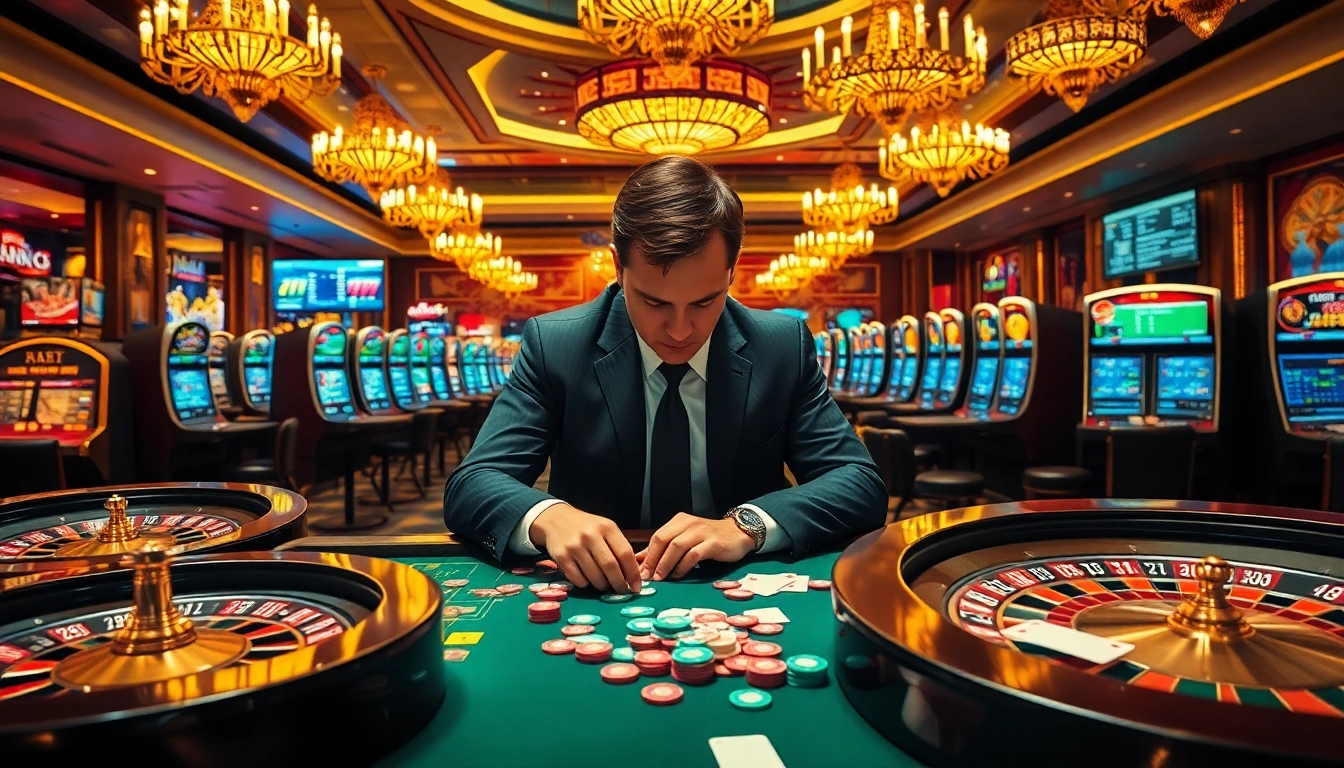 Experience the thrill of gambling at 여기여 with vibrant slot machines, engaging poker games, and exciting roulette tables in a luxurious casino setting.
