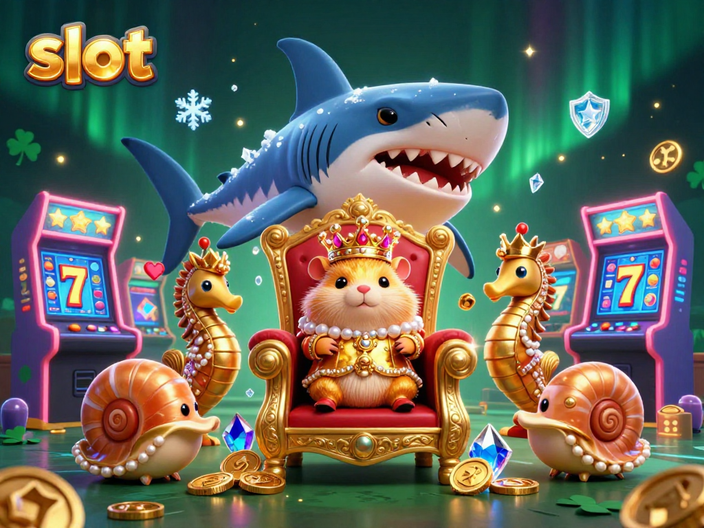Pemain slot menikmati jackpot megah dengan gambar slot di latar belakang yang kaya.