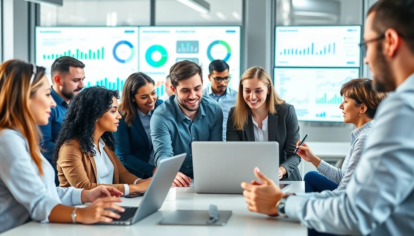 Conducting a Content Gap Analysis with a focused team in a modern office.