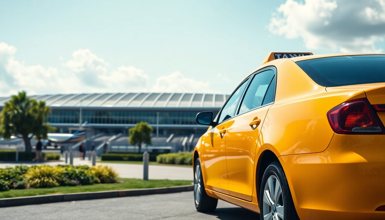 Taxicab ready for passengers traveling from taxi nottingham to heathrow airport at Heathrow Airport.
