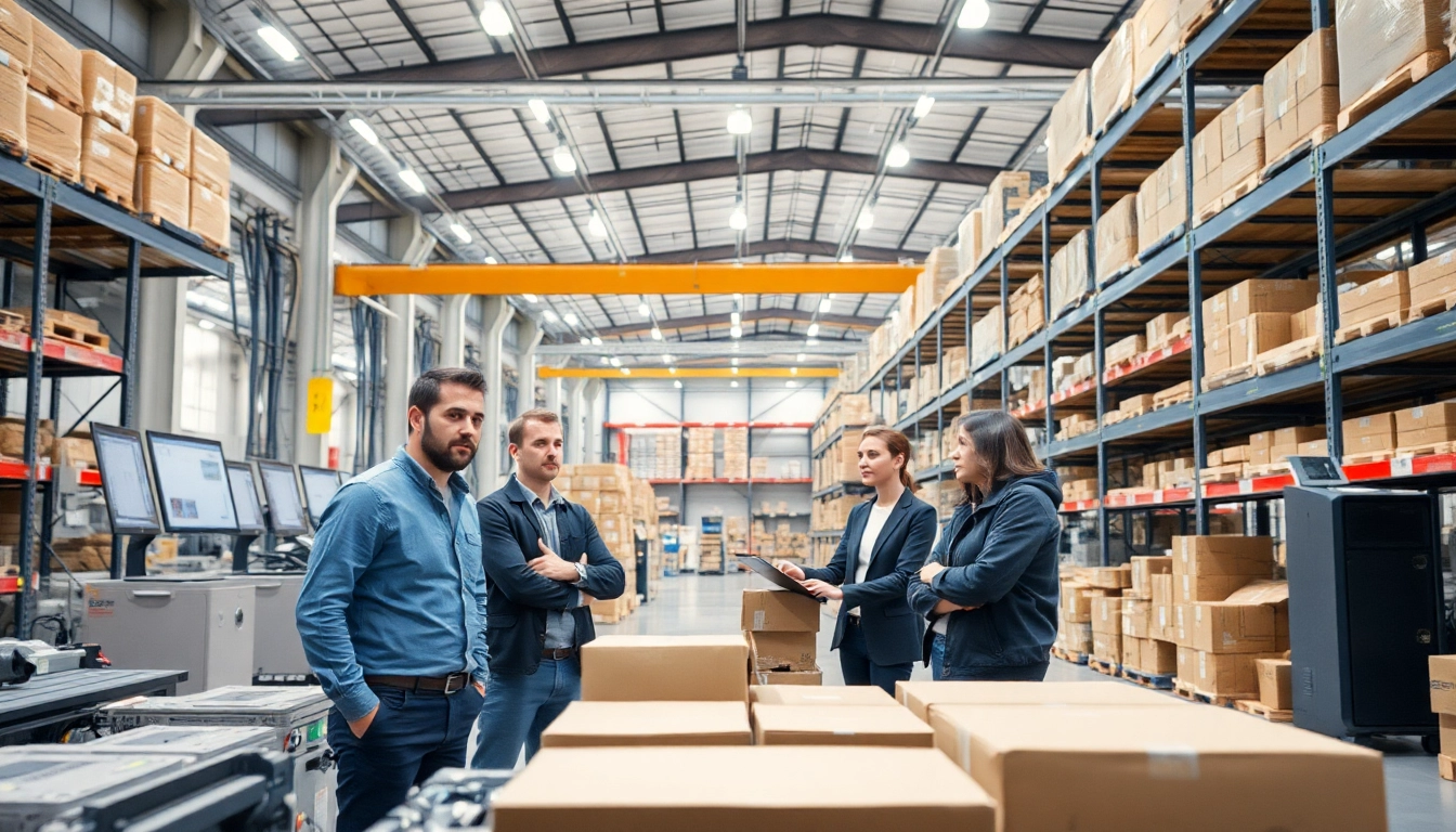 Streamlining 3PL operations in a modern warehouse with advanced logistics technology.