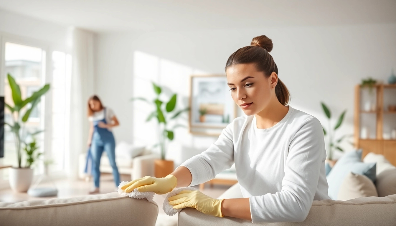 Enhance your space with our expert Cleaning Service team transforming a bright home.