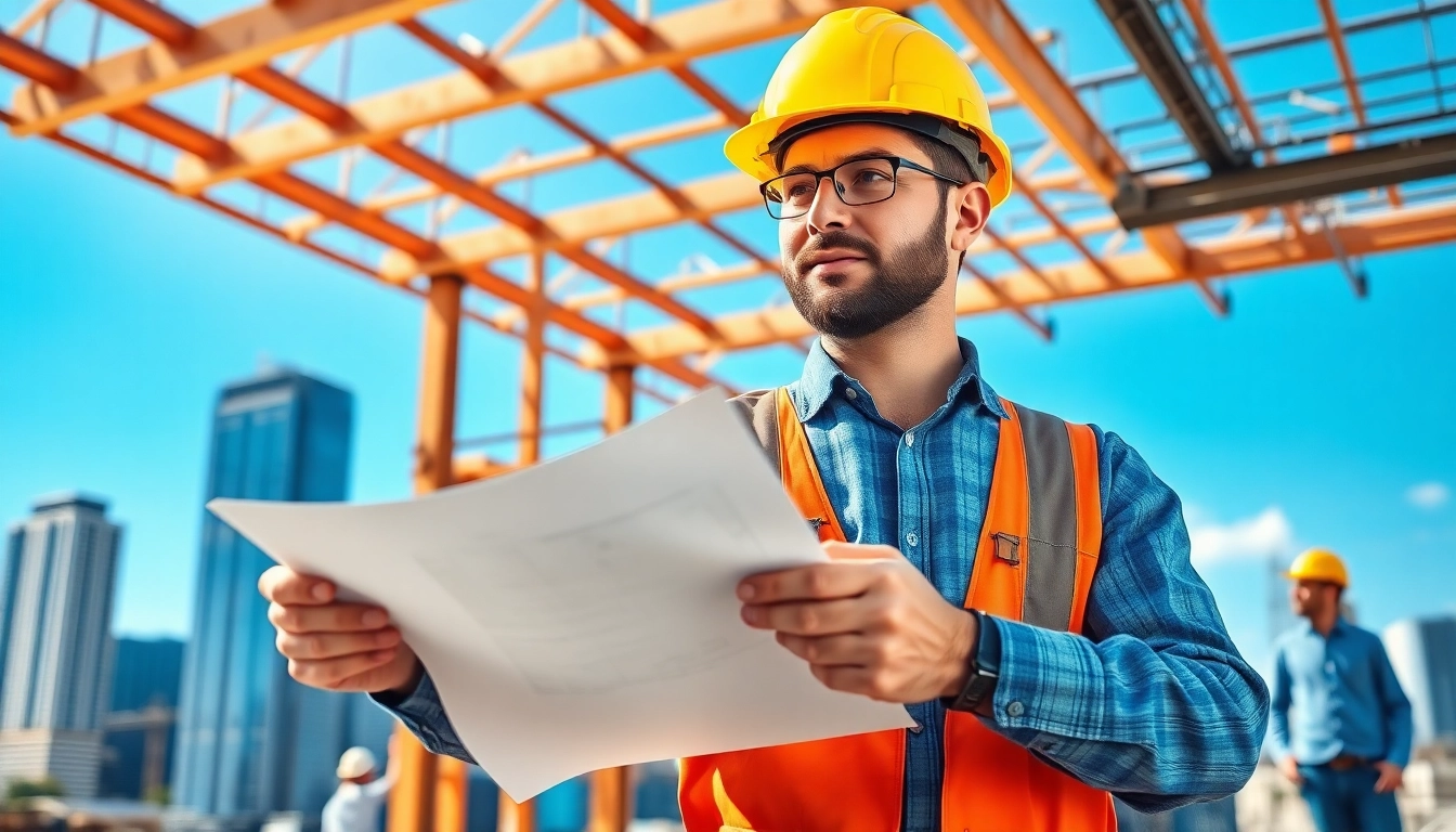 New York General Contractor guiding a construction project in a busy city environment.