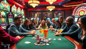 79king enthusiasts enjoy a thrilling poker game with colorful chips and cards.