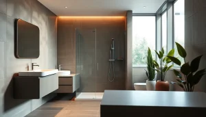 Sonni sanitär modern bathroom setup with elegant shower and stylish fixtures.