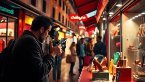 Commercial Photographer in Milan conducting a product shoot