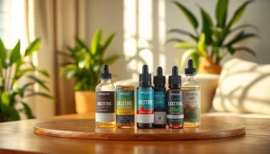 Vape ohne nikotin in a stylish setup with premium nicotine-free liquids on display.