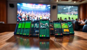 Explore the best sports betting sites in India with vibrant sports betting apps on display.
