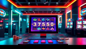 Login ke virus4d login slot dengan antarmuka kasino menarik dan grafis cerah.