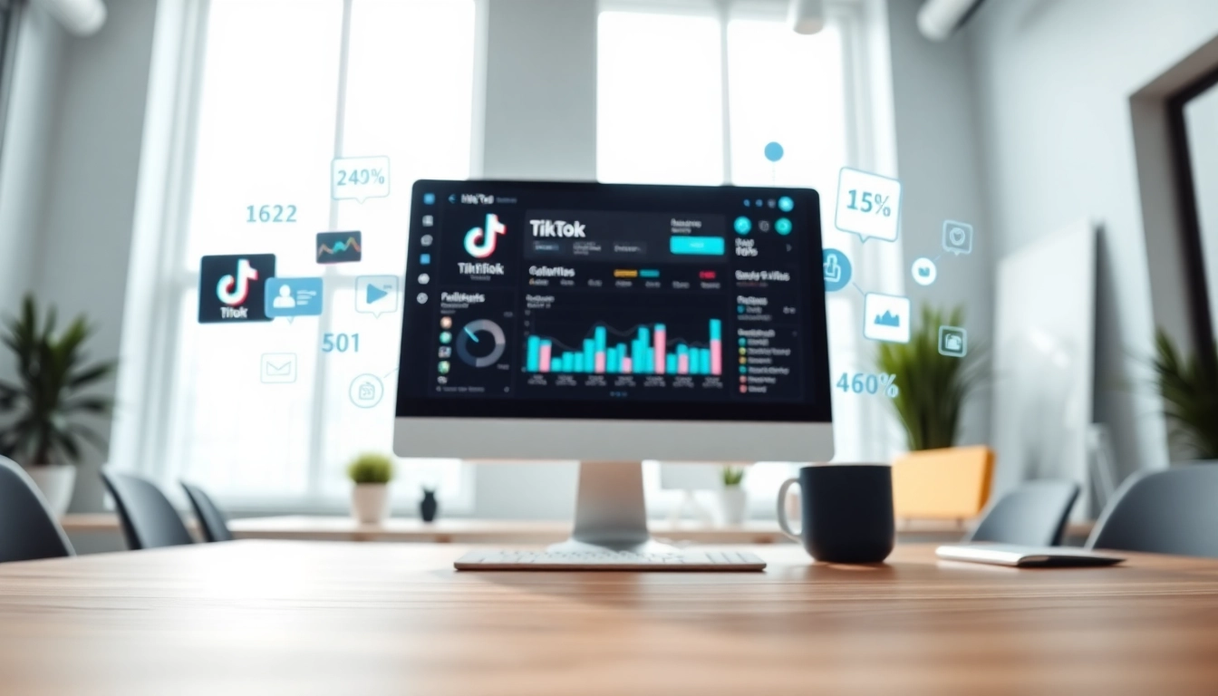 Boost engagement with the TikTok SMM panel through vibrant digital marketing visuals.