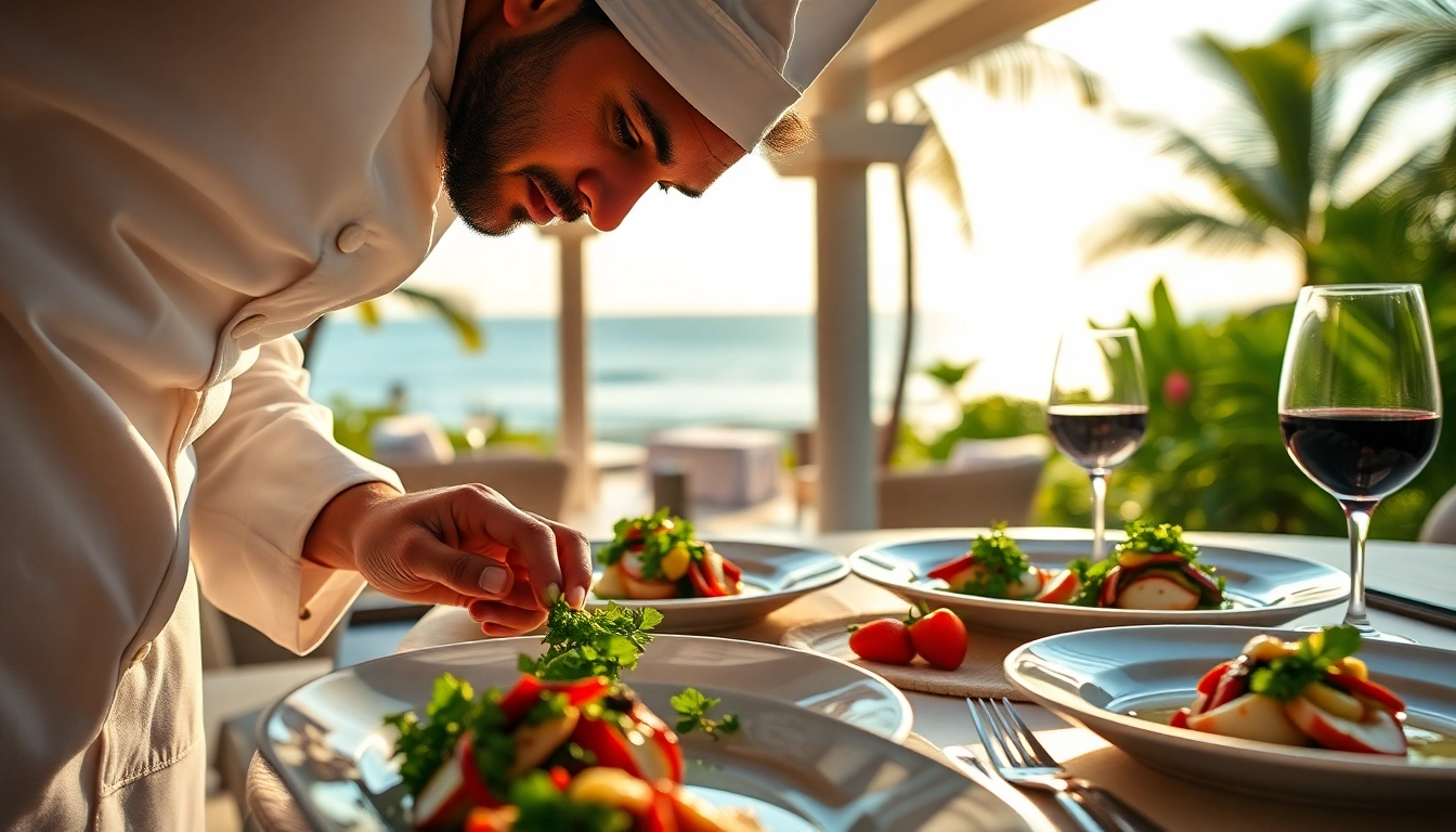 Experience gourmet delights from a devoted private chef St Martin in a beautiful outdoor villa setting.