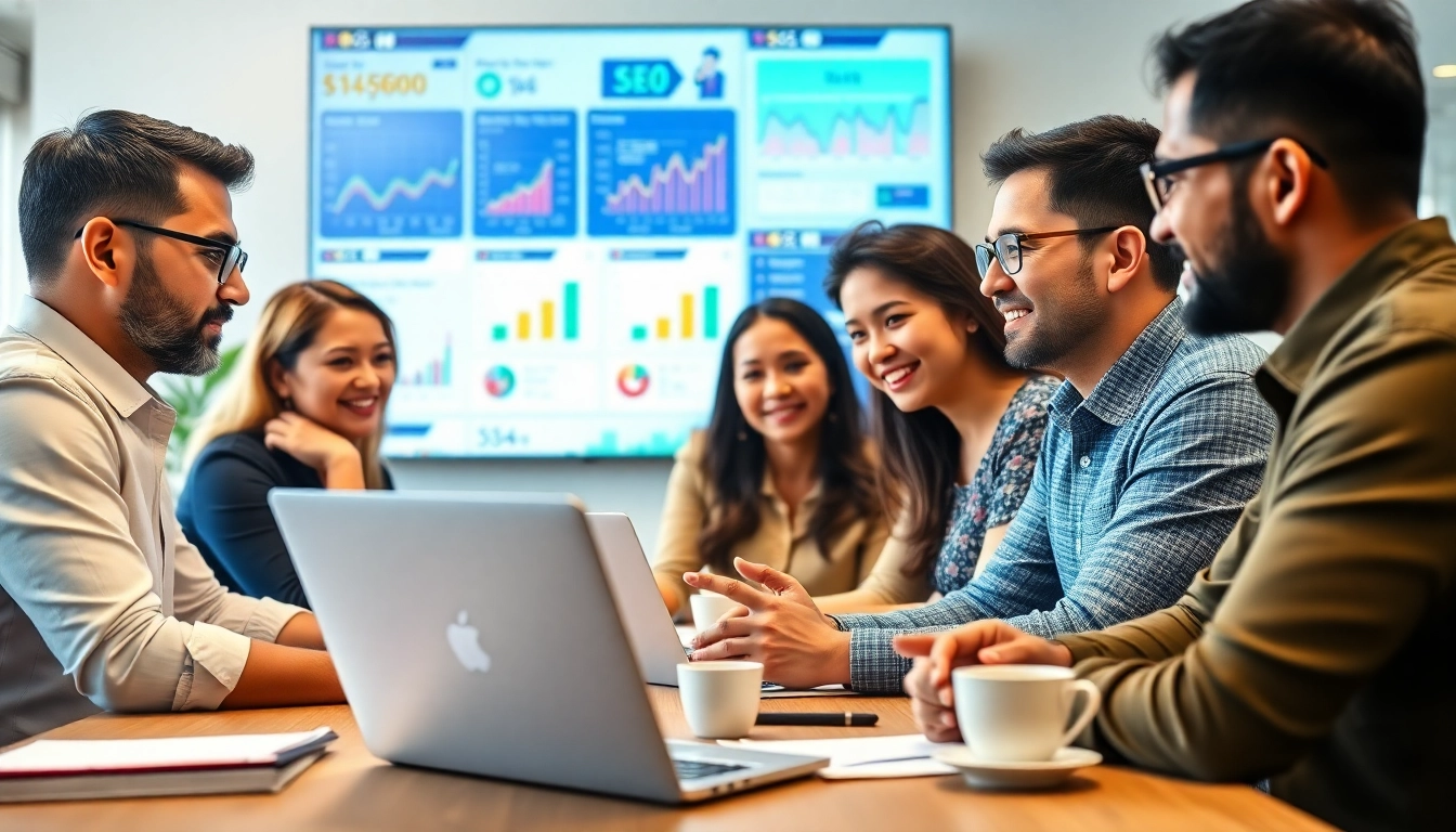 Improve your SEO Malaysia strategy with a professional marketing team collaborating.