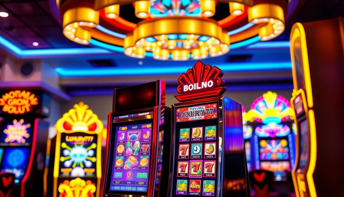 Putaran mesin slot luxury777 yang mengasyikkan di kasino dengan grafis menarik