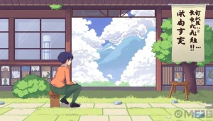 オンライン家庭教師中学生が一緒に勉強している様子、明るい自然光の中で集中しています。