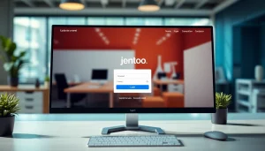 Masukkan informasi untuk jentoto login pada layar komputer yang modern.