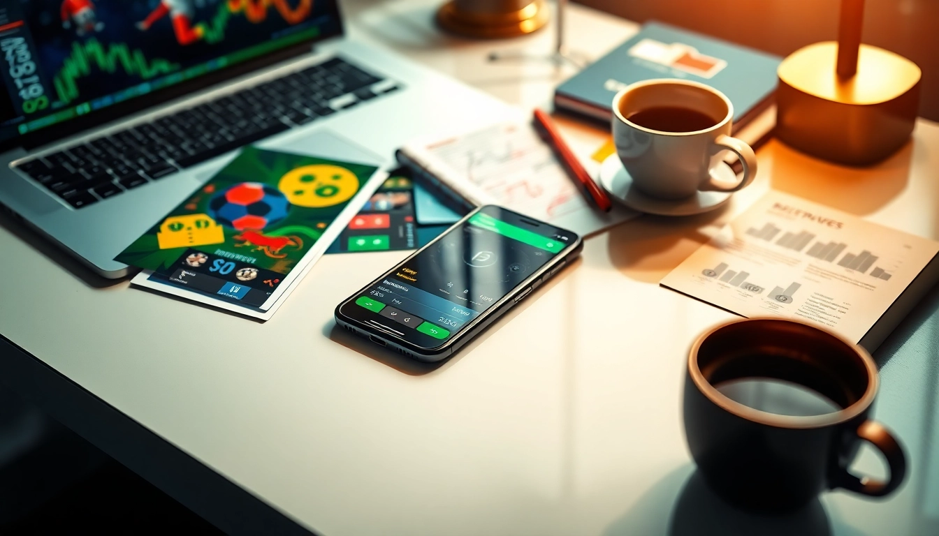 Highlighting best sports betting sites in India with engaging mobile apps and vibrant betting aesthetics.