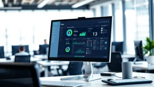 Streamline outreach with an auto dialer interface on a modern desktop setup.