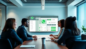 Understand What is a CRM for WhatsApp through a professional team collaboration scene.