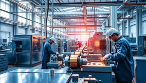 Copper plating process in Malaysia showcasing a modern diecasting facility with skilled workers.