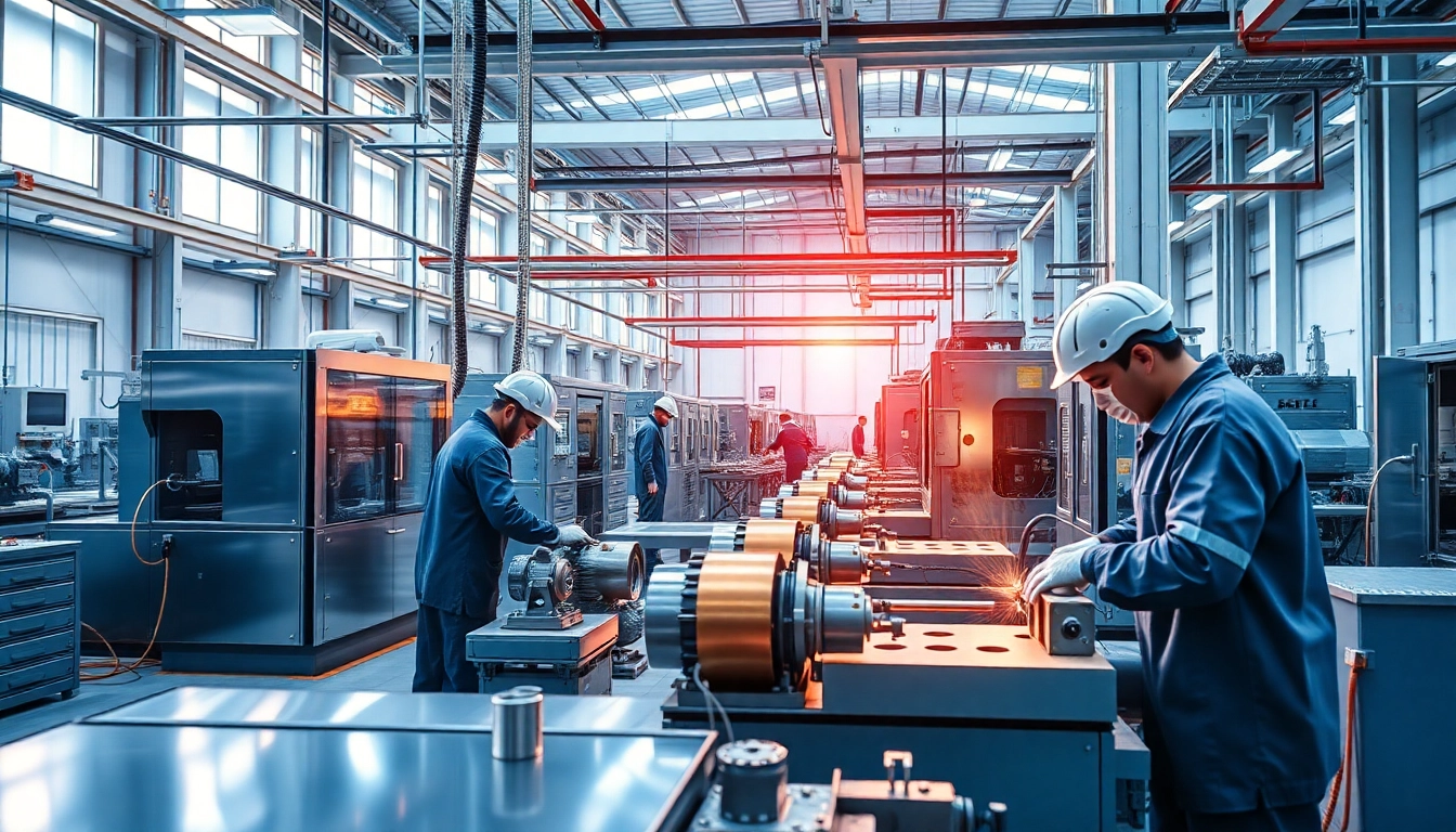 Copper plating process in Malaysia showcasing a modern diecasting facility with skilled workers.