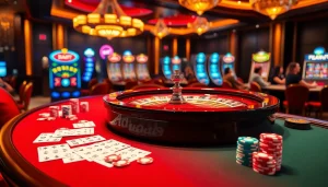 Players enjoying thrilling games at EV88's luxurious online casino.