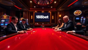 Experience high-stakes gaming at 188bet with poker and slot excitement.