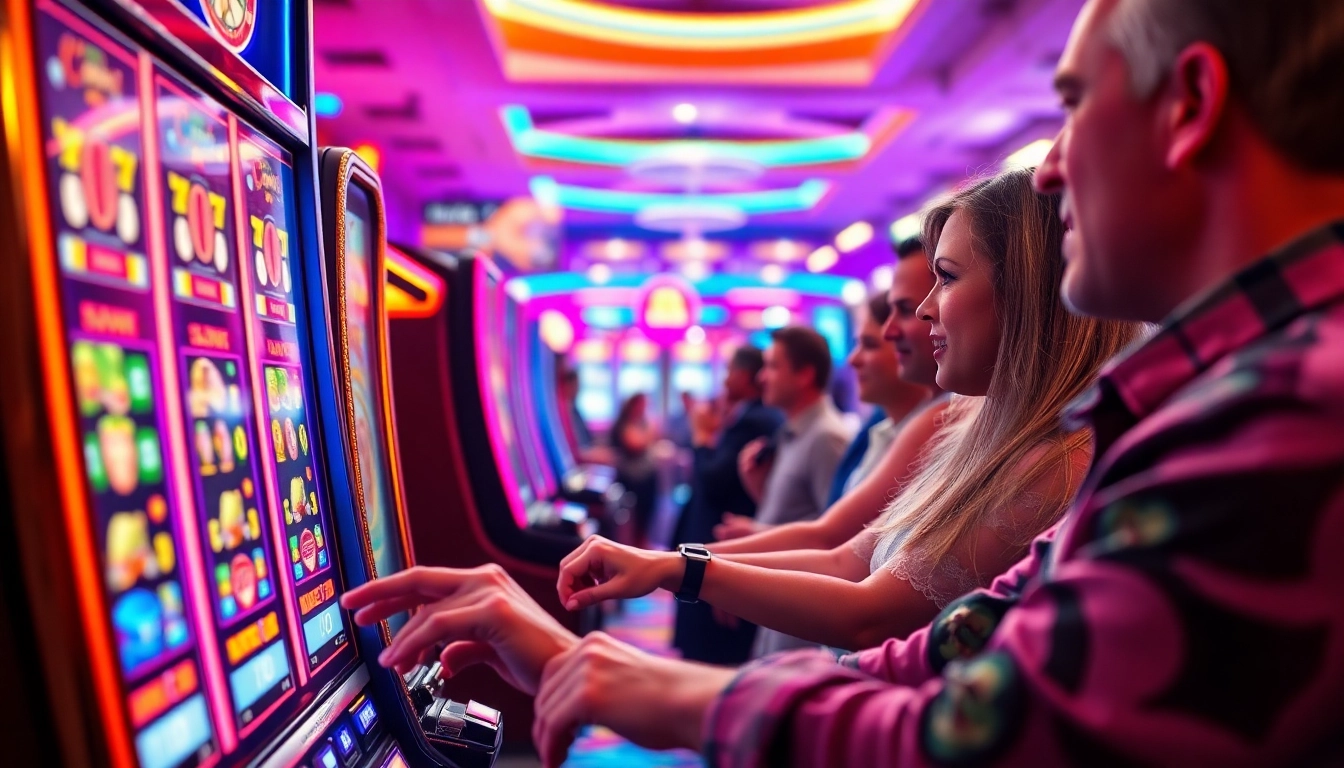 Optimalkan pengalaman bermain slot depo 1k di kasino dengan suasana yang meriah dan mesin slot berwarna-warni.