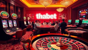 Experience thrilling gameplay at thabet casino with modern slot machines and vibrant roulette.