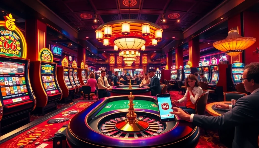 Experience the thrill of new 66 in a vibrant casino atmosphere filled with excitement.