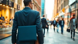 신용카드 현금화의 중요성을 강조하는 전문가가 도시를 걷고 있습니다.